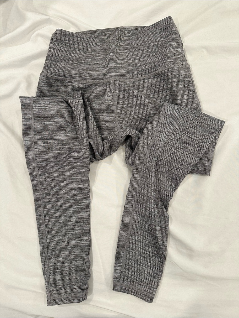manduka Heathered Gray High-Rise Yoga Leggings